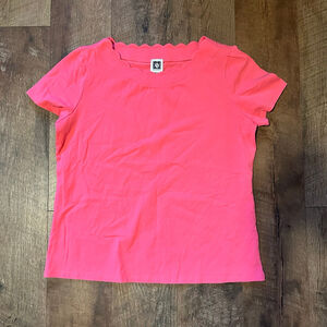 Women's Anne Klein Pink Short Sleeve Top Size L